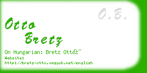 otto bretz business card